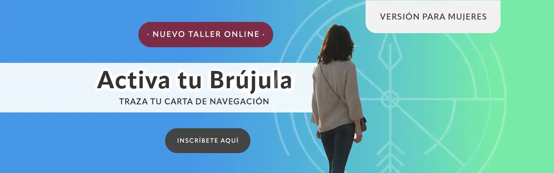 Banner del taller de autoconocimiento Activa tu Brújula